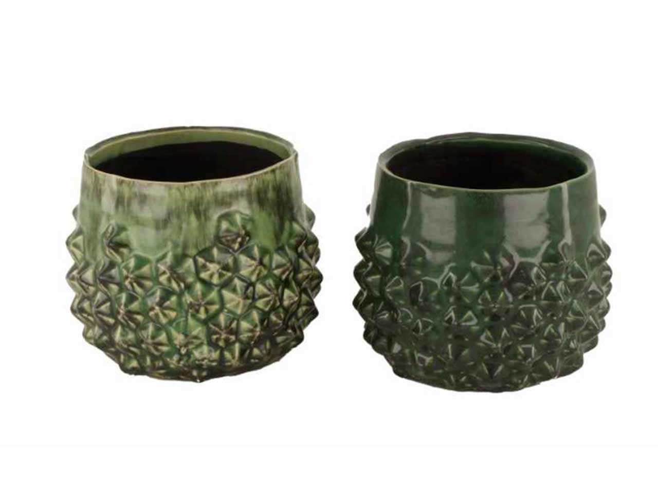 Vaso ceramica 16x12cm verde