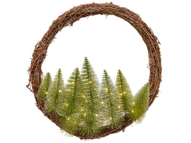 Ghirlanda con alberi 80cm 80led 687170
