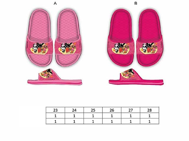 Ciabatte a fascia mare bimba bing