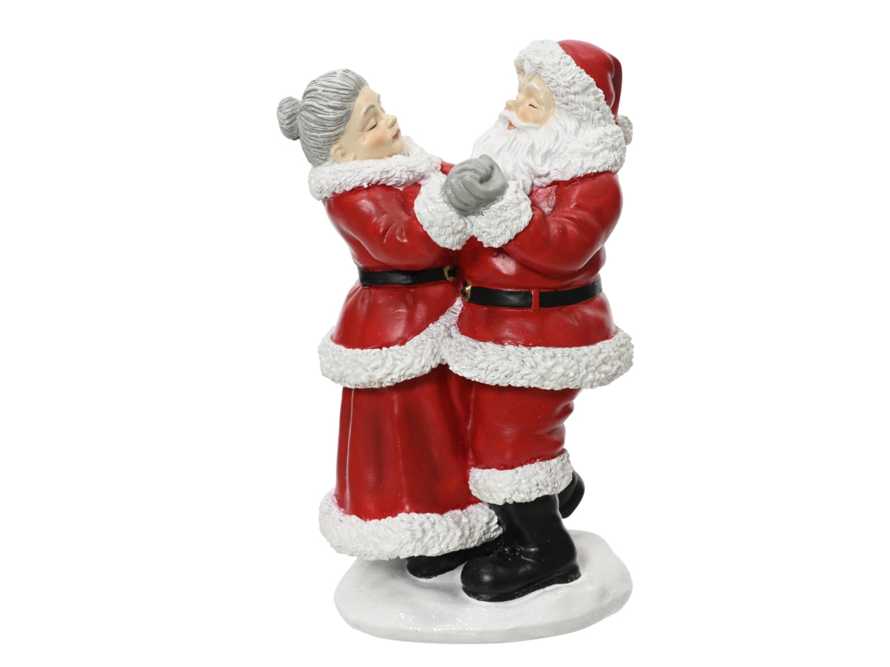Babbo natale 9,5x8x16cm rosso in poliresina