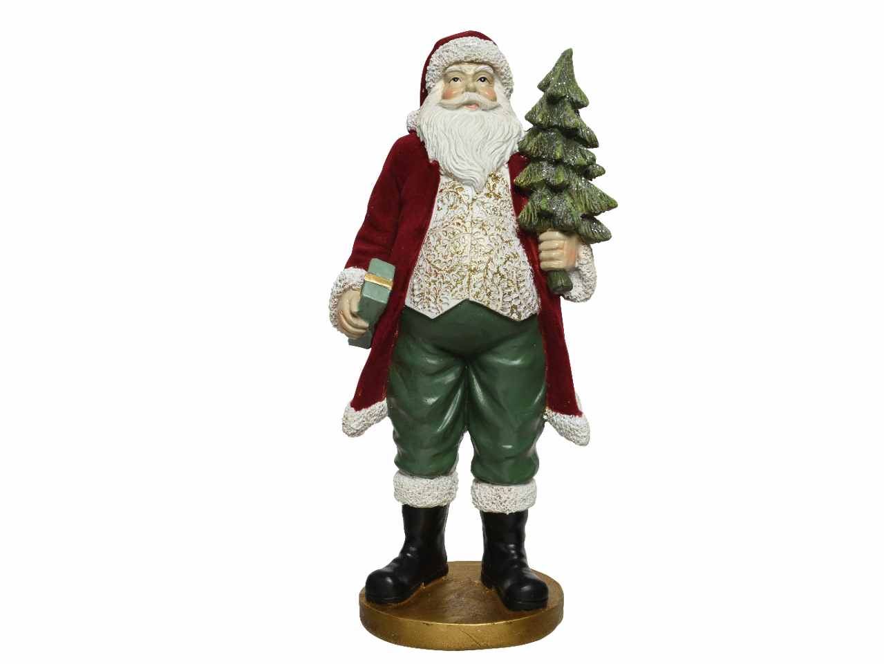 Babbo natale in poliresina 11x15,5x32,5cm