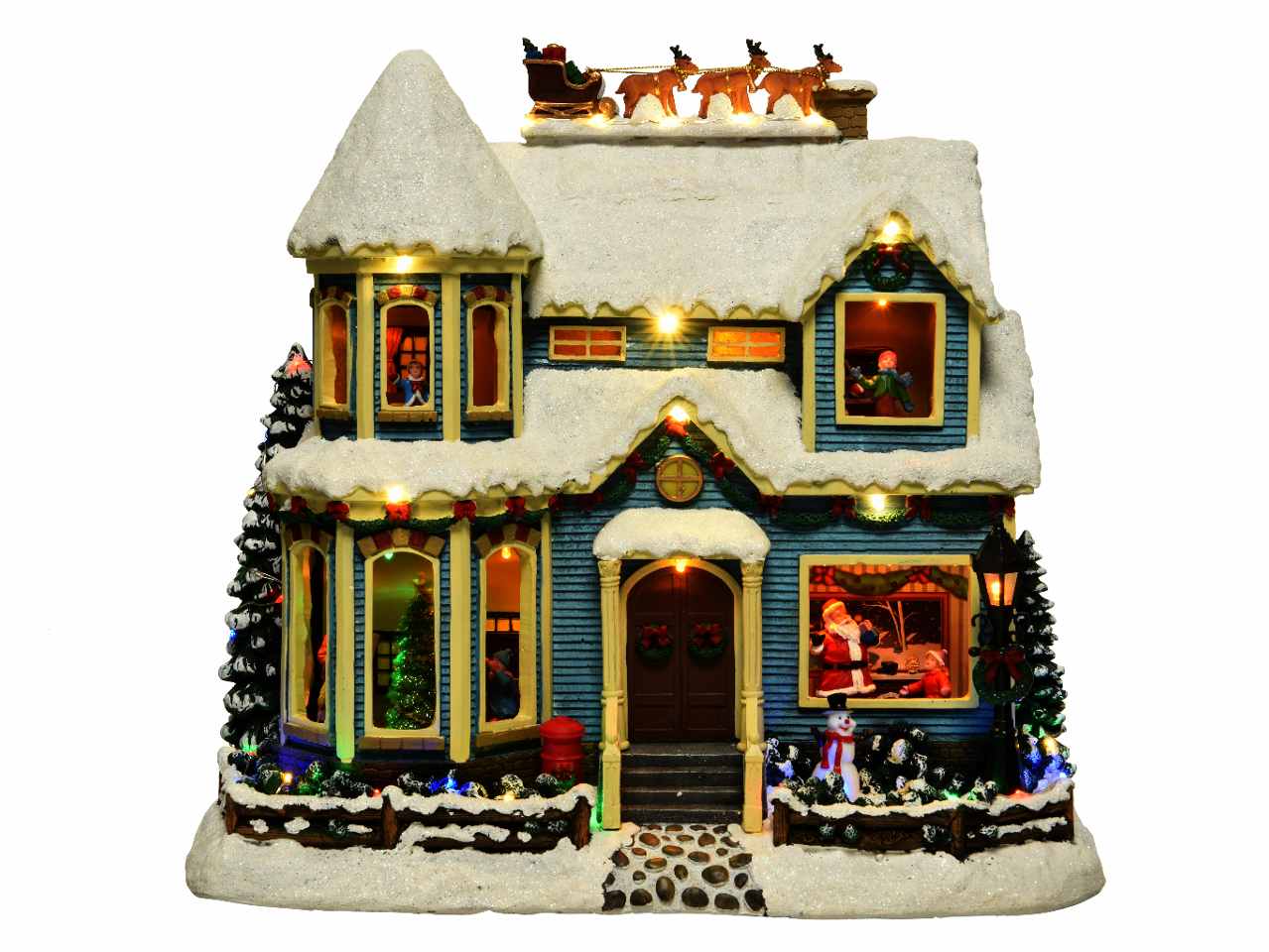 Giostrina in poliresina con microled 22x36x32,5cm uso interno