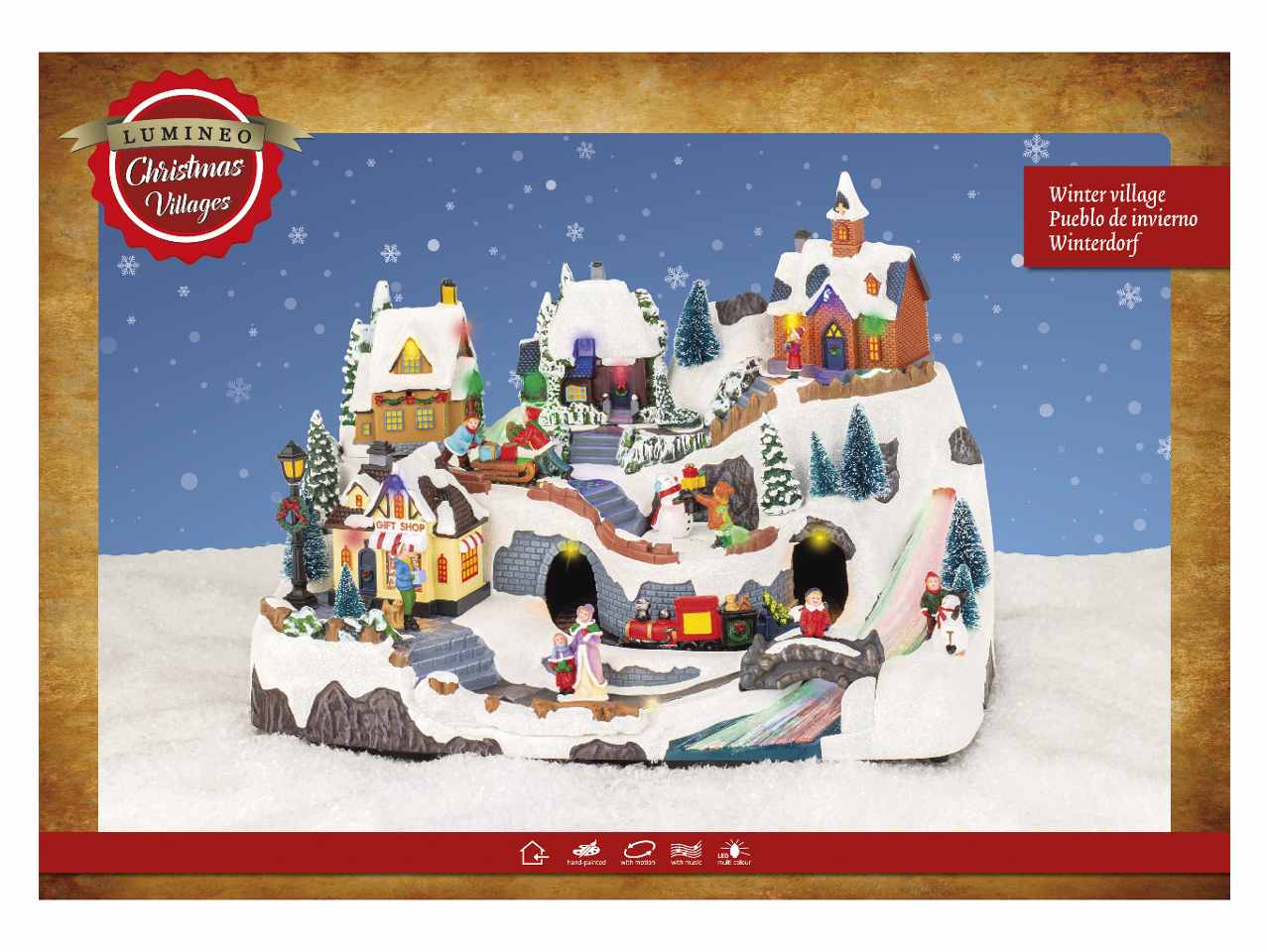 Giostrina 26,8x39,5x27cm con led in plastica uso interno