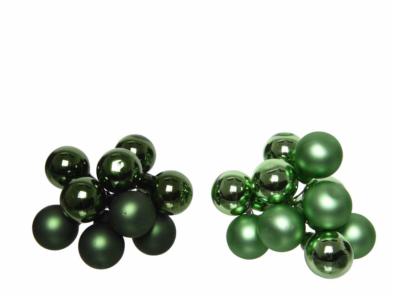 Sfere su filo in vetro d.2 verde