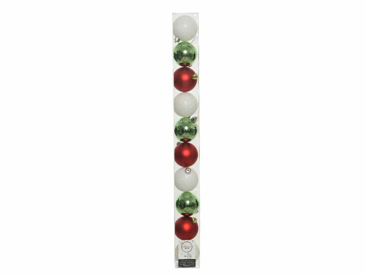Sfera d.6cm 10pz colori assortiti