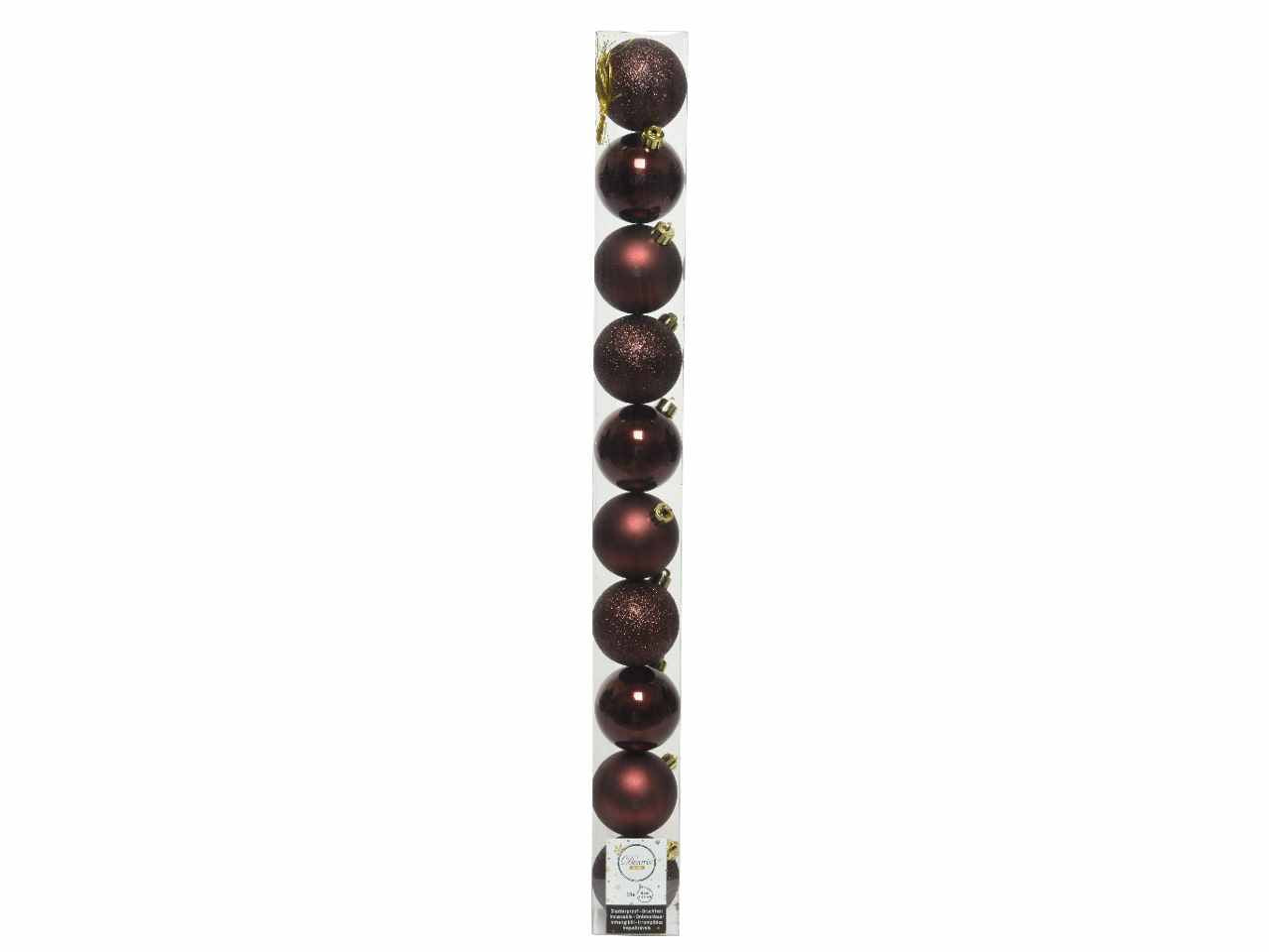 Sfera d.6cm 10pz bordeaux
