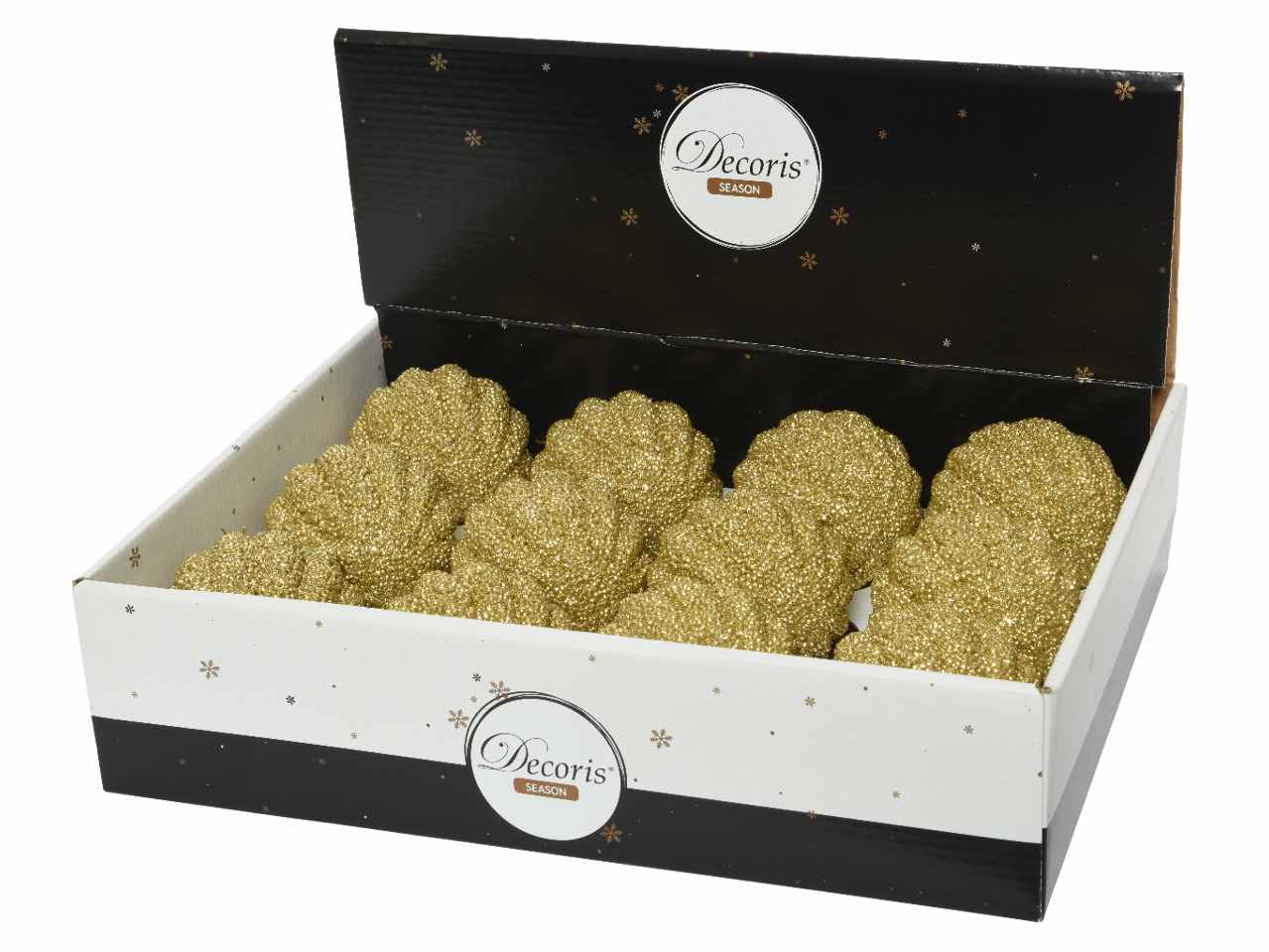 Sfera con glitter d.8cm oro
