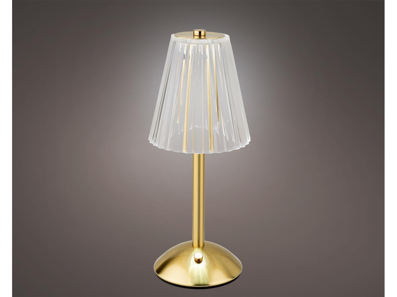 Lampada da tavolo bronzo spazzolato a led con 3 opzioni di luce d.13xh.30 cm - Lumineo