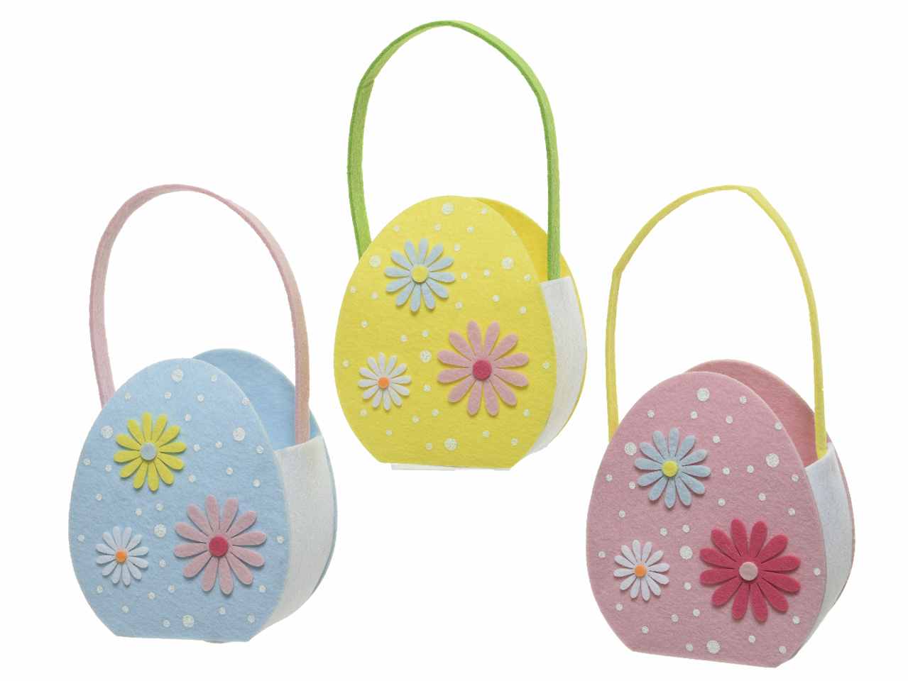 Cesta c/fiori in feltro h.30cm 850802