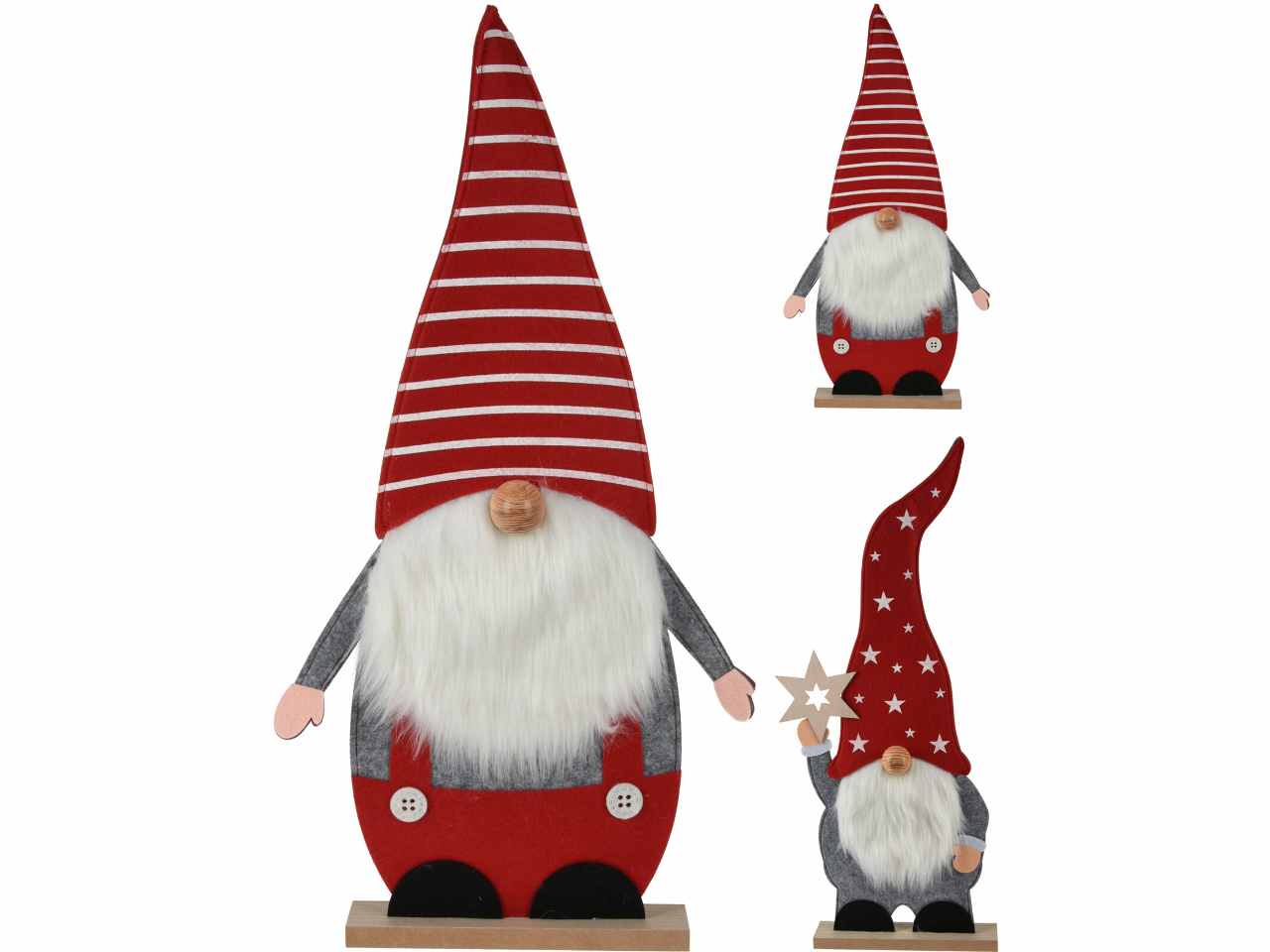 Babbo natale in feltro 61cm