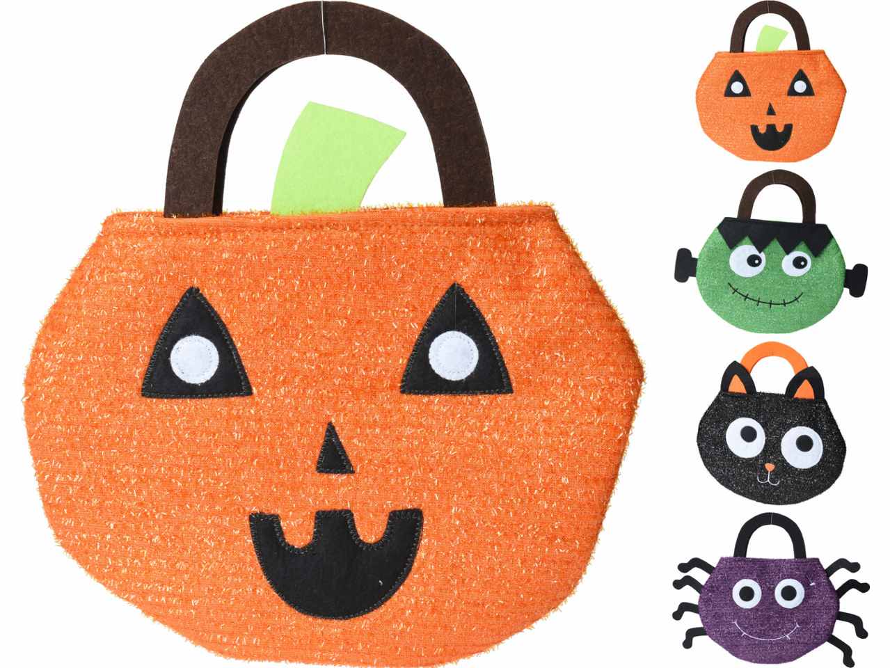 Borsa halloween in tessuto 36cm