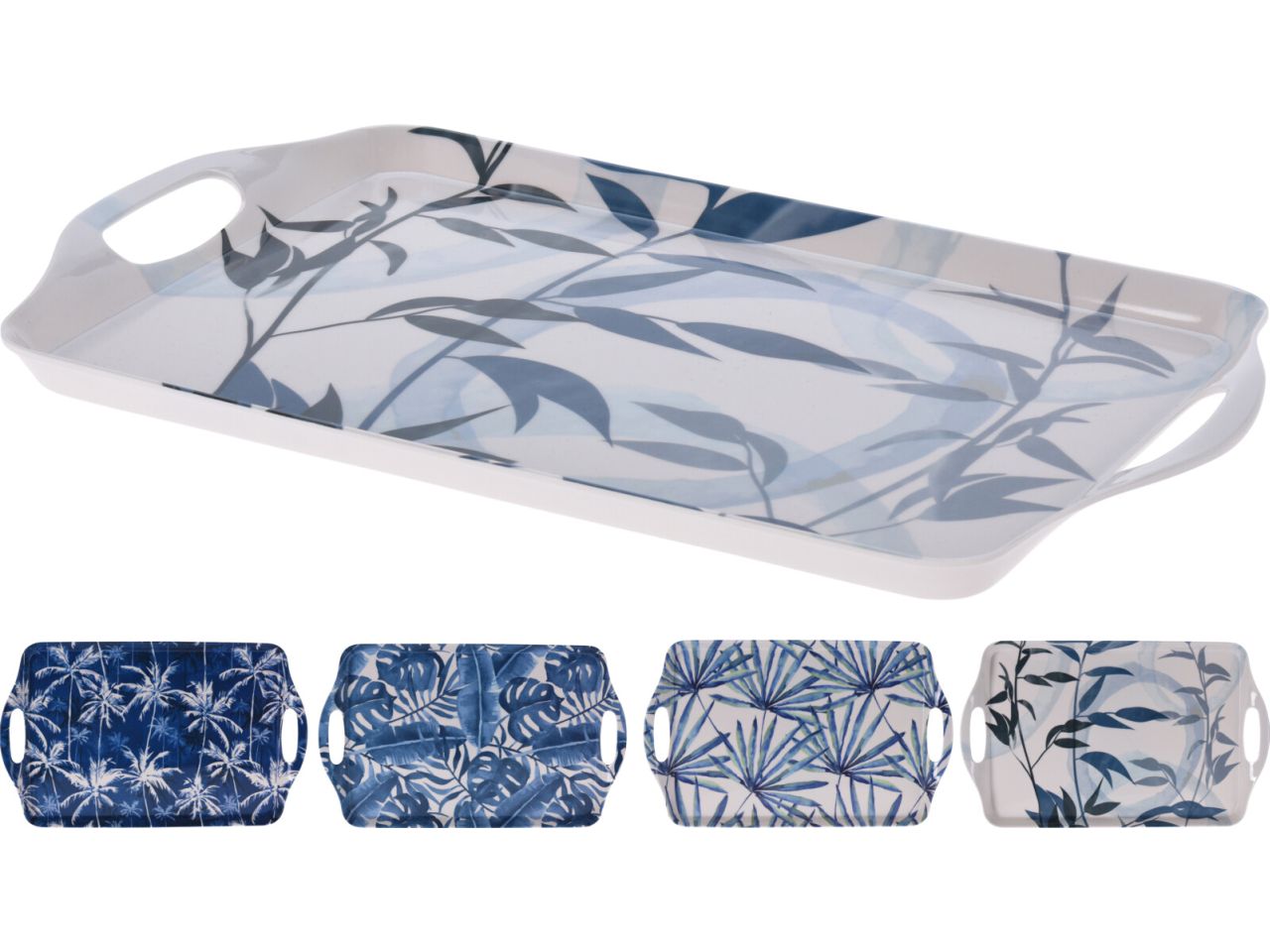 Vassoio in melamina 38x23cm in 4 assortimenti
