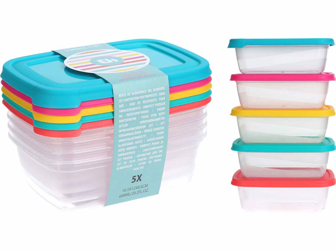5 box alimenti 600ml