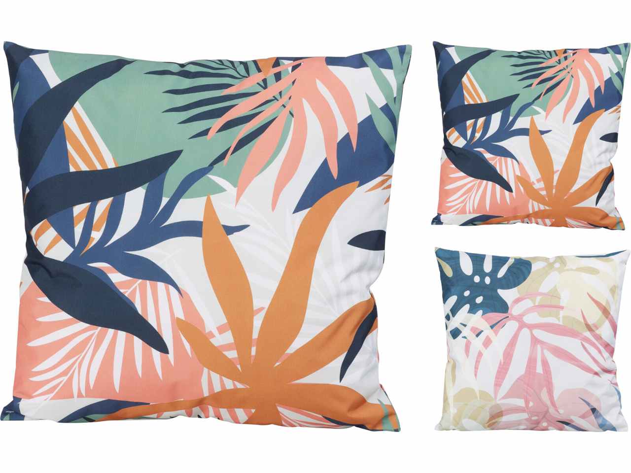 Cuscino 45x45cm fantasia foglia 2 assortimenti