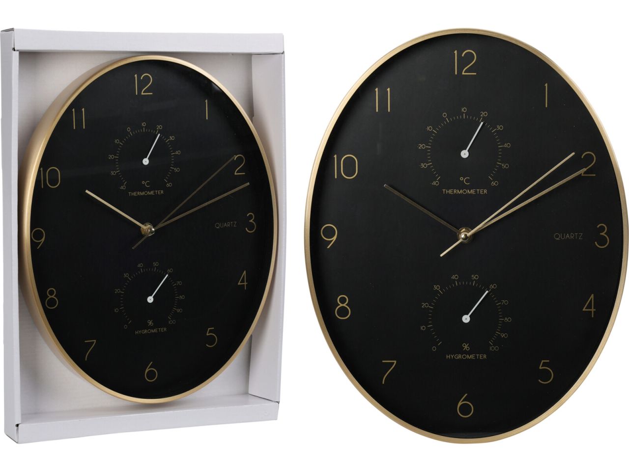 Orologio da parete in allumiio misura 34x27cm