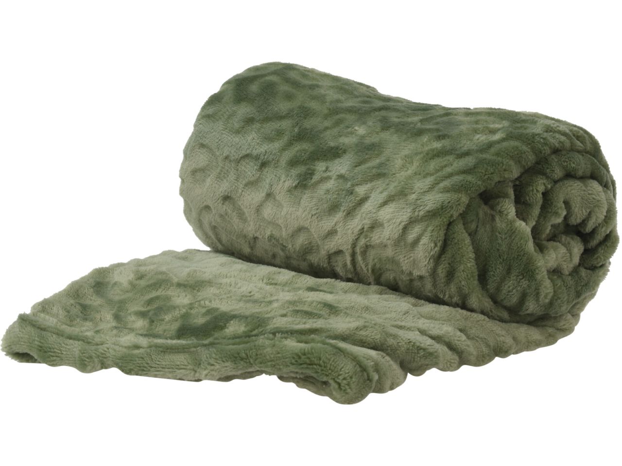 Coperta di flanella misura 125x150cm colore verde
