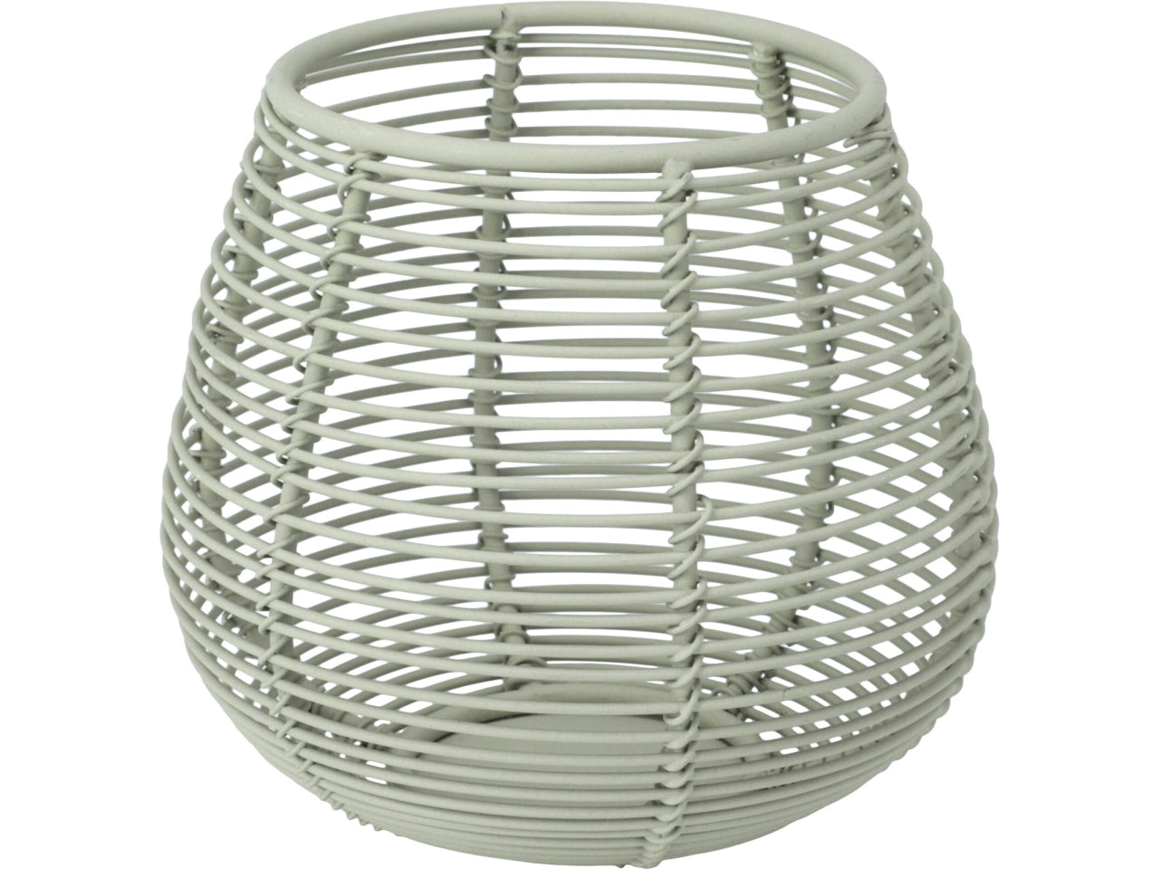 Portacandela stile scandinavo in metallo verde salvia, 10x9cm - Home & Styling