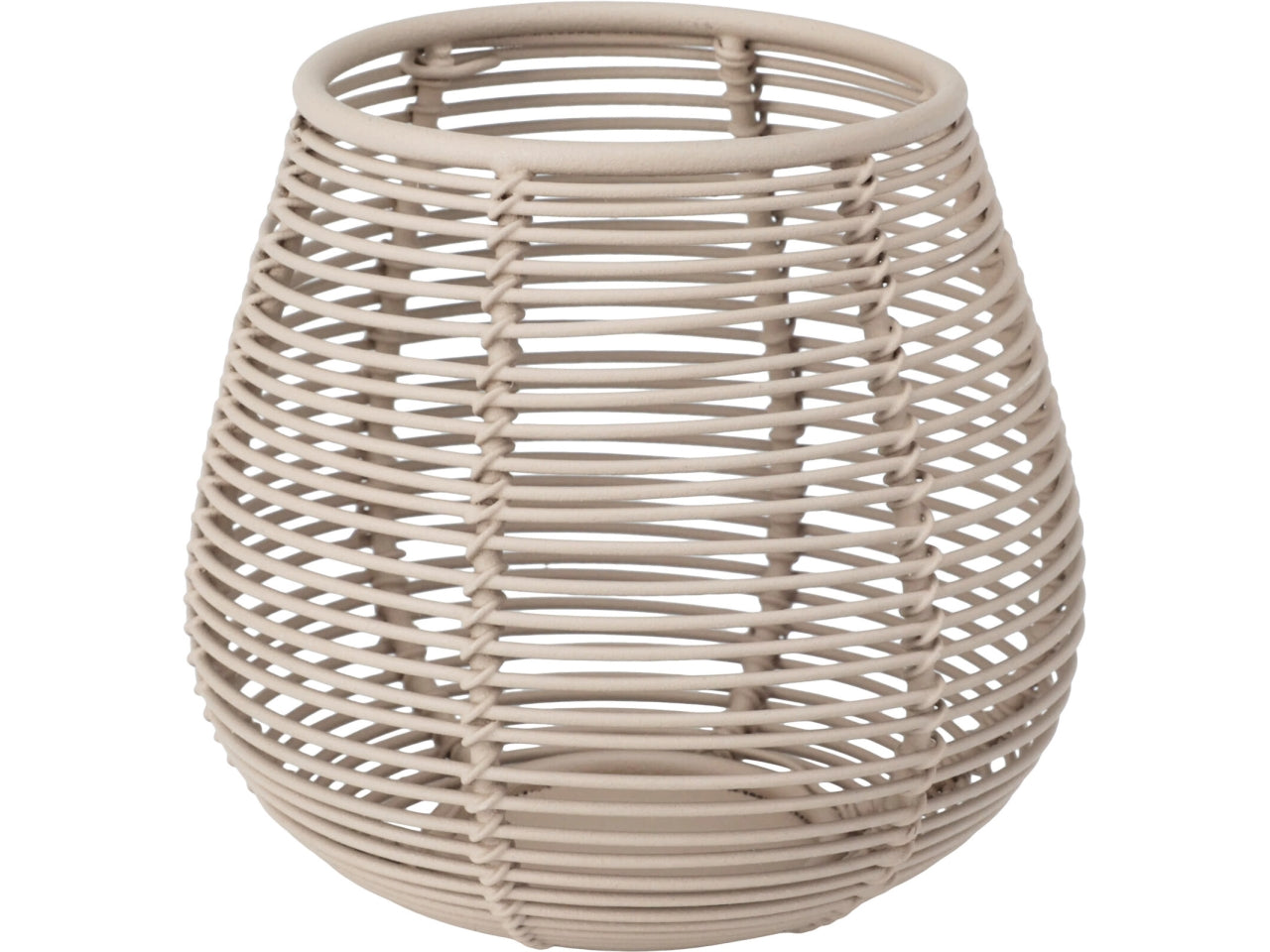 Portacandela stile scandinavo in metallo cipria, 10x9cm - Home & Styling