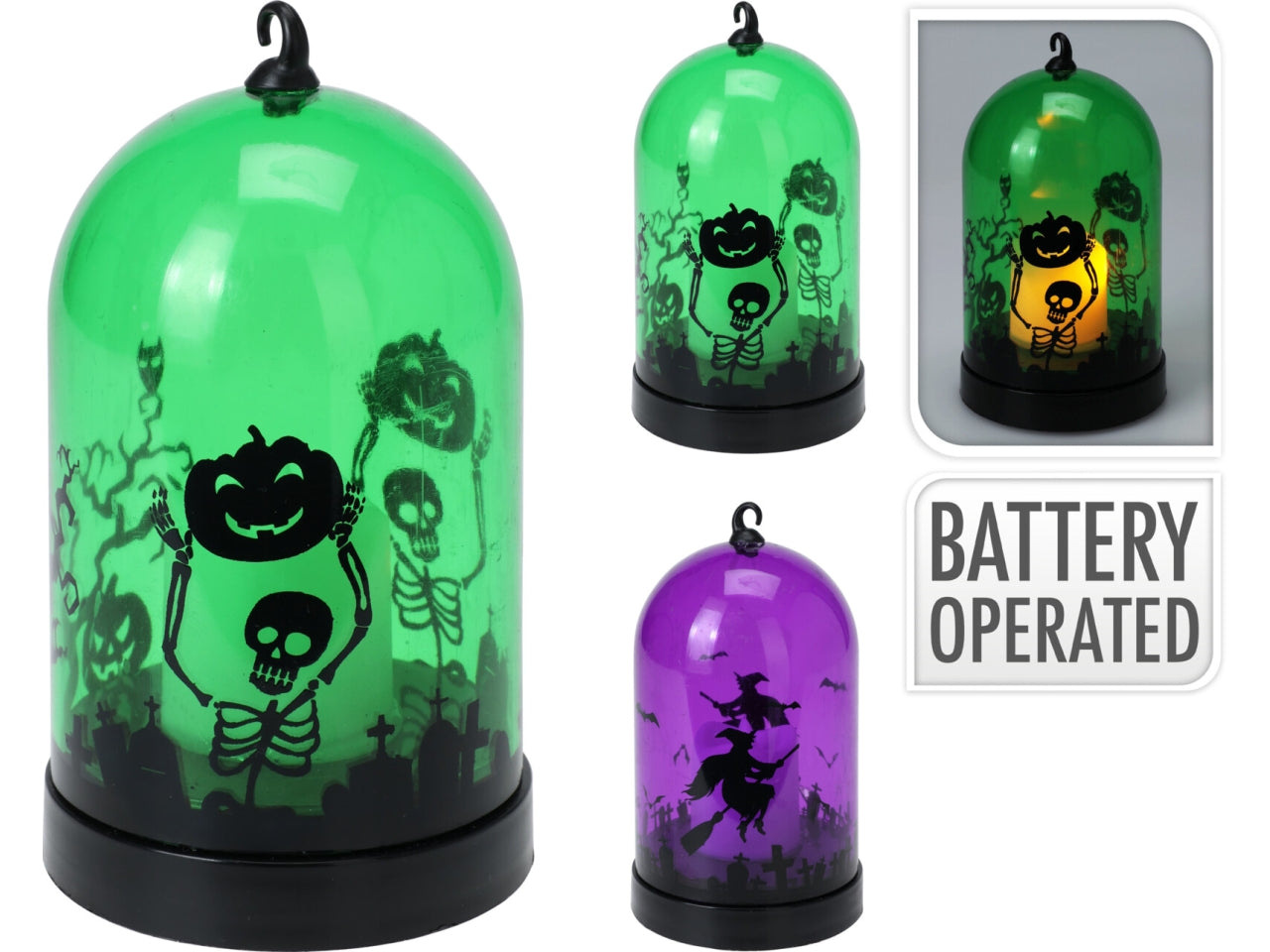 Lanterna per halloween 140mm con luce