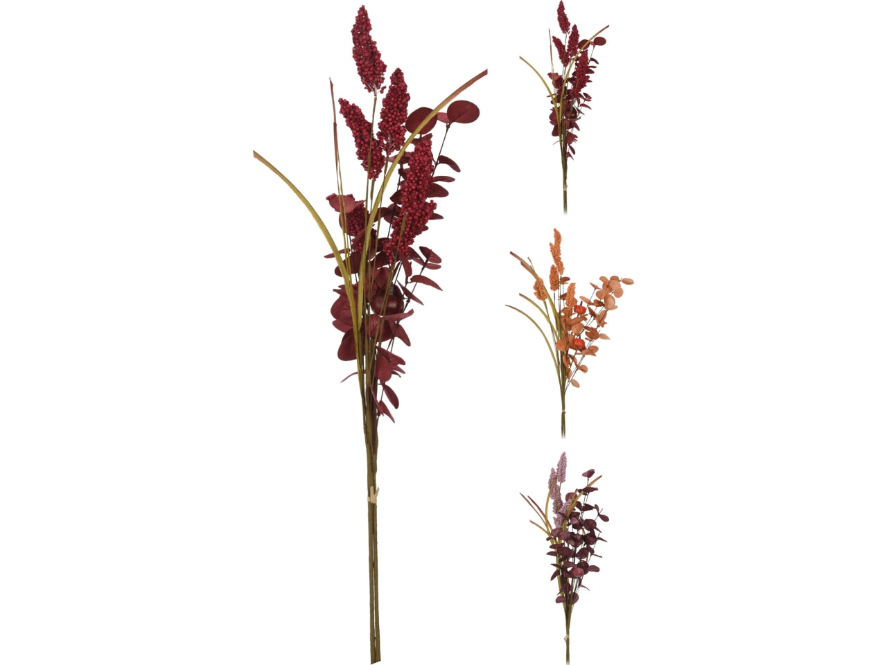 Ramo decorativo con foglie 72cm in 3 assortimenti