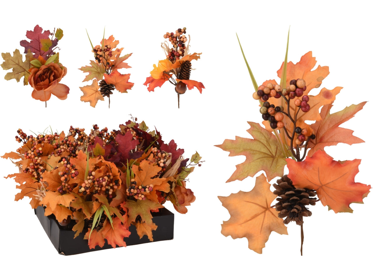 Ramo con bacche autunnale 25cm in 4 assortimenti