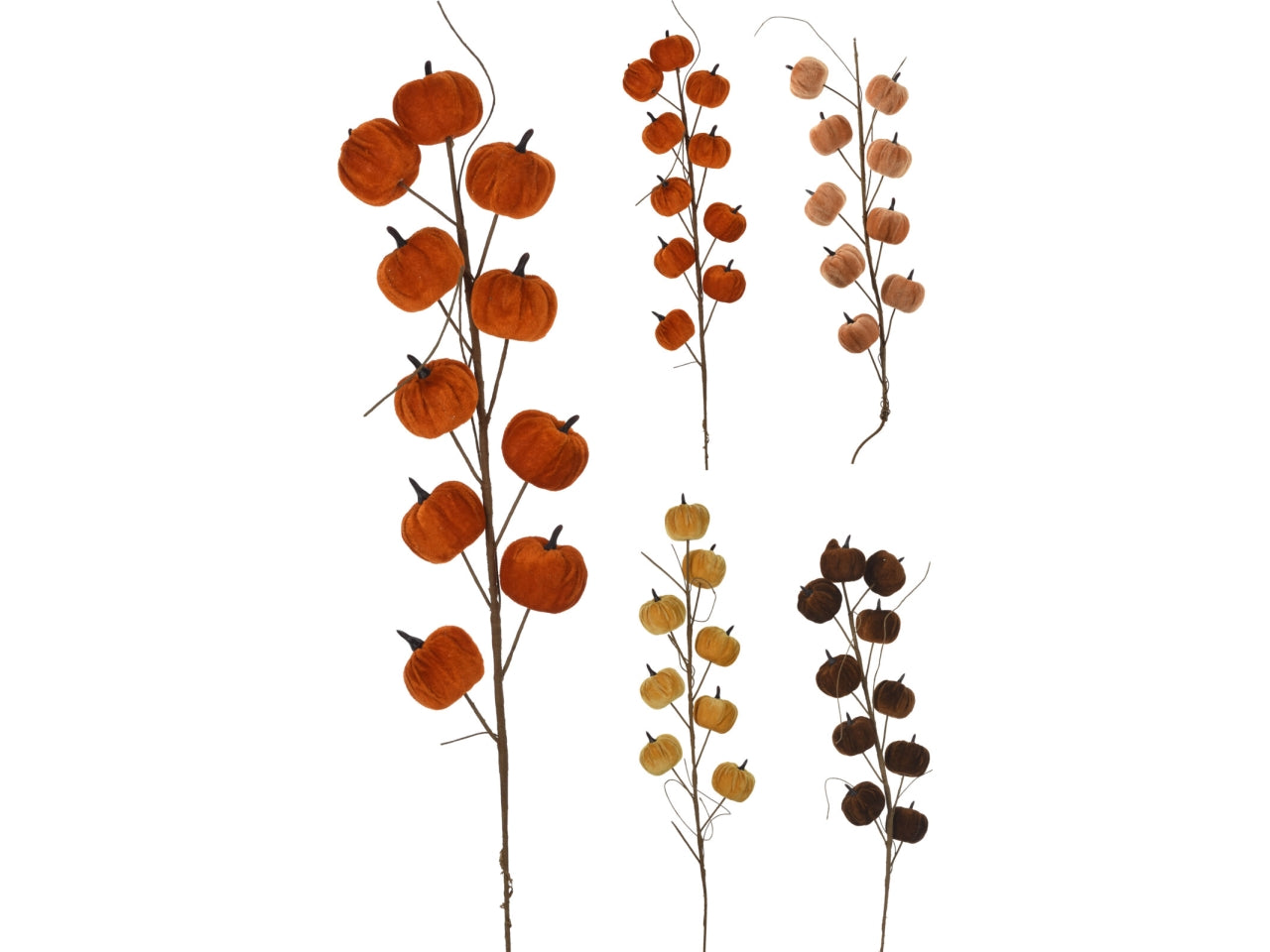 Pick con zucche 71cm in 4 colori assortiti