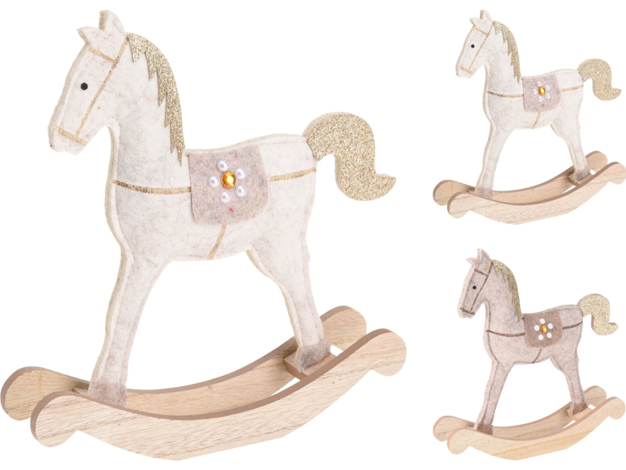 Cavallo a dondolo 22cm in 2 assortimenti