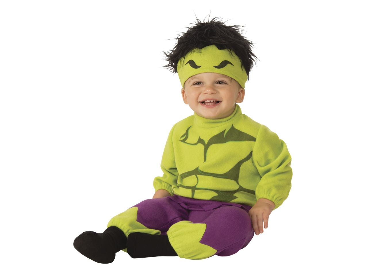 Rubies costume baby hulk taglia 0-6 mesi