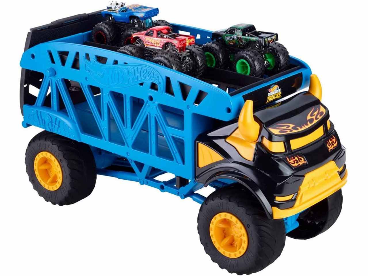 Hot wheels monster con 3 auto 58cm