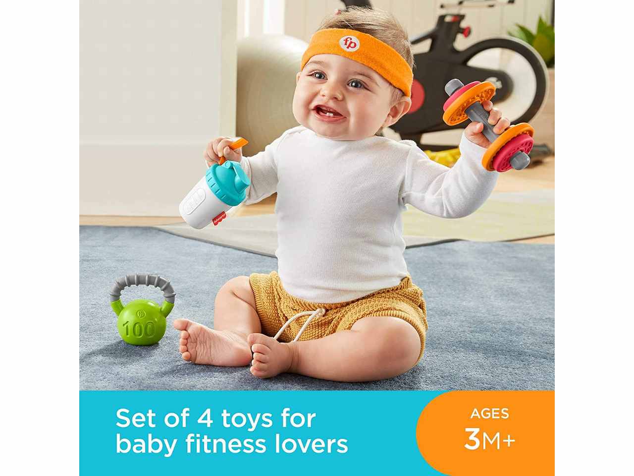 Fisher-price fitness humor set regalo $