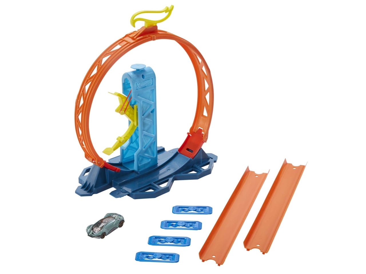 Hot Wheels Track Builder Loop: Set Multicolor per Bambini di 4+ Anni - Hot Wheels - Mattel