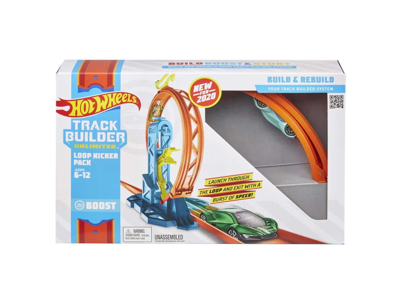 Hot Wheels Track Builder Loop: Set Multicolor per Bambini di 4+ Anni - Hot Wheels - Mattel
