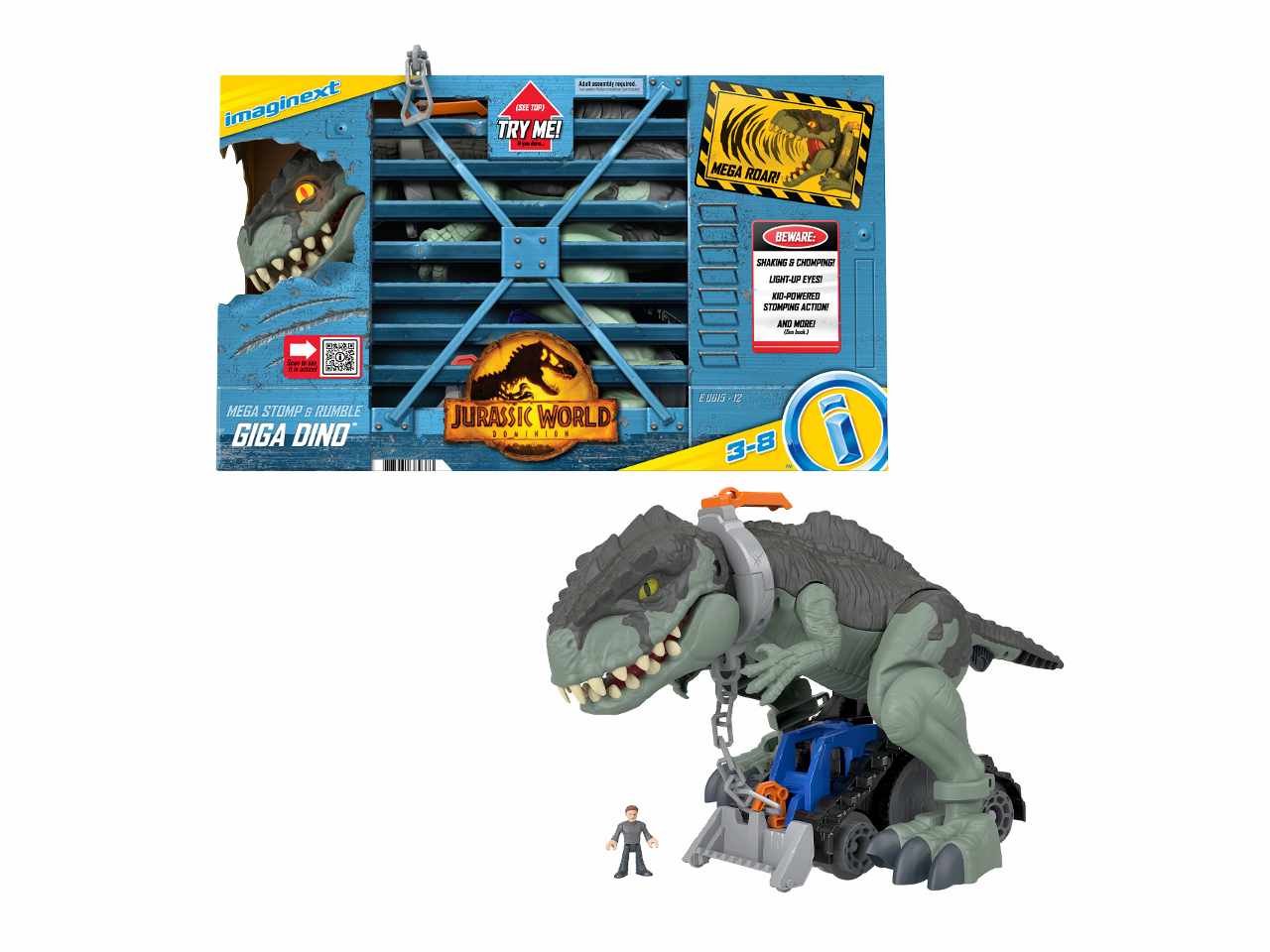 Imaginext jw3 mega dino cr gwt22-0 $
