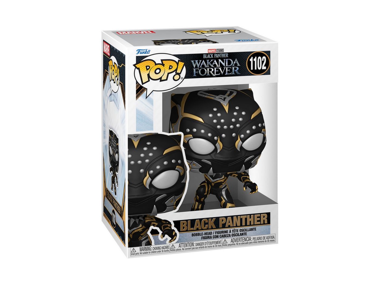 Funko pop! marvel black panther wakanda forever - black panther h.9,5cm