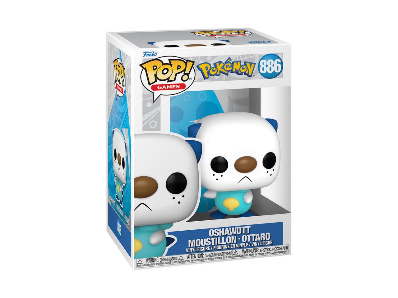 Funko pop! games pokemon - oshawott h.9,5cm