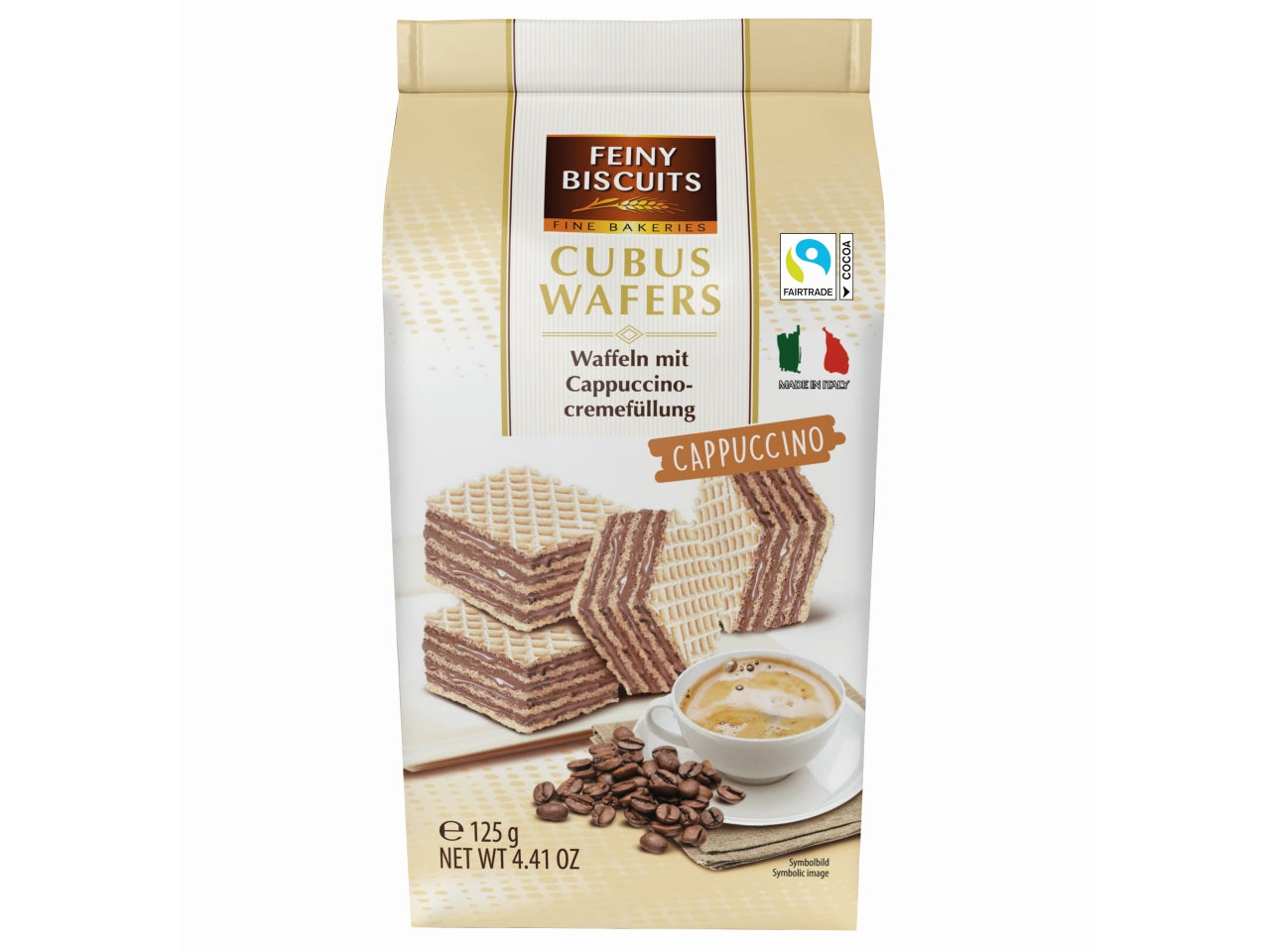Cubus wafers cappuccino 125g