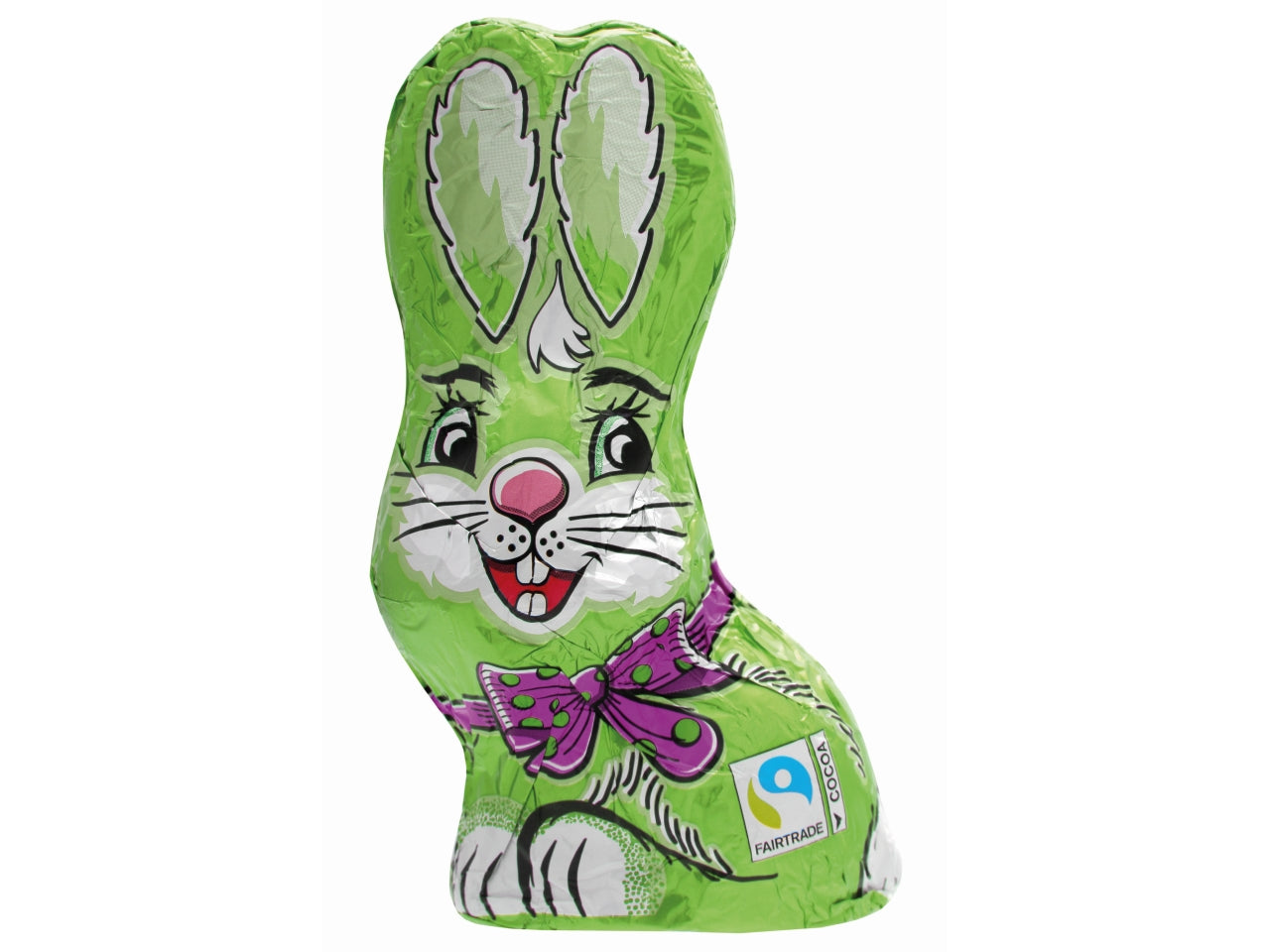 Coniglio seduto di cioccolato al latte verde 60g