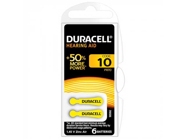 Duracell pila acustica easy tab 10 502988