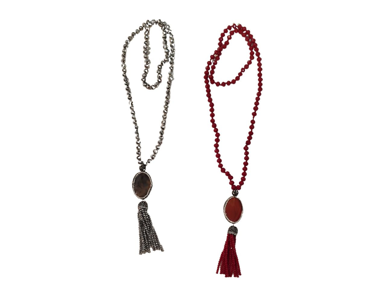 Collana cristallo con pietra
