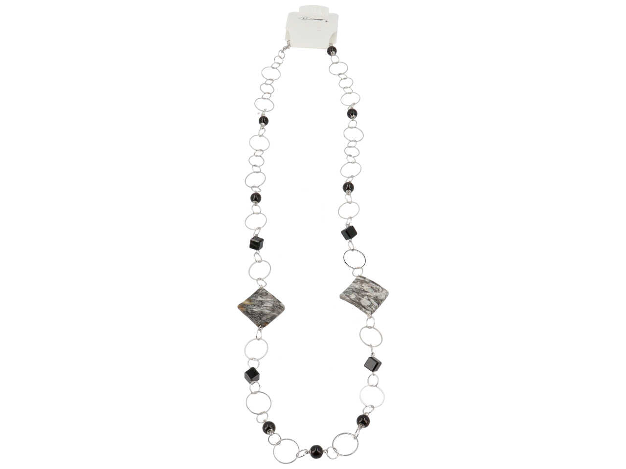 Collana pietra con cristallo