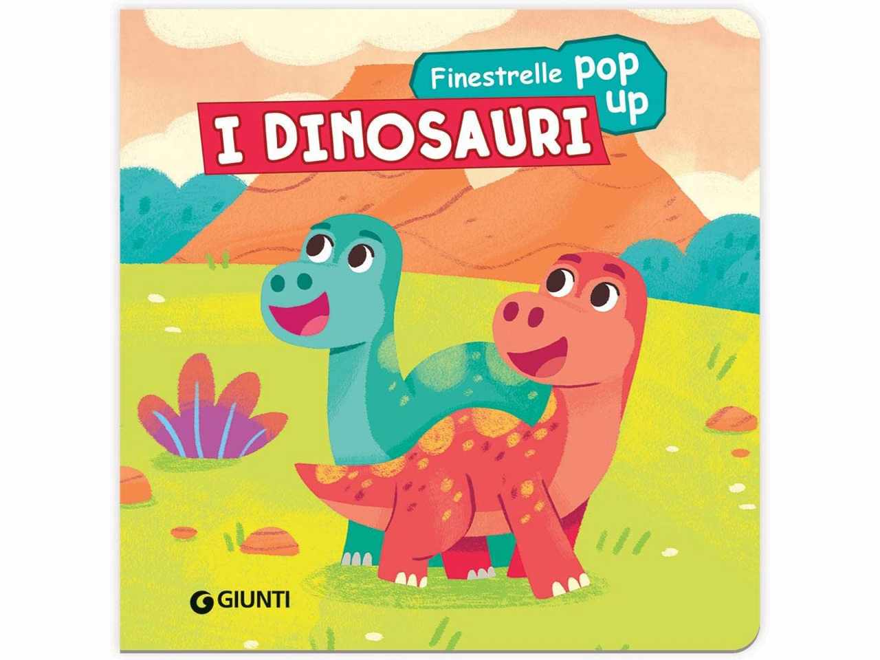 Libro giunti editore finestrelle con pop up dinosauri e finestrelle pop up