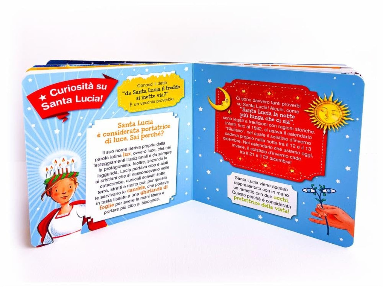 Libro giunti editore board books santa lucia