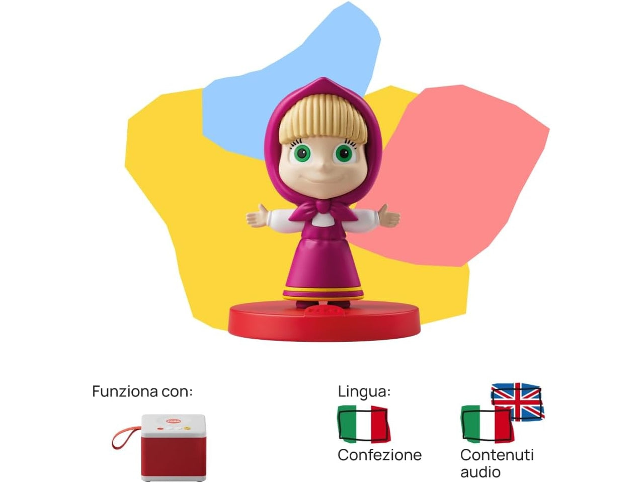 Personaggio Sonoro I Racconti di Masha - Storie Sonore - Giocattolo, Contenuti Educativi, Versione Italiana, Bambini 2+ anni | FABA