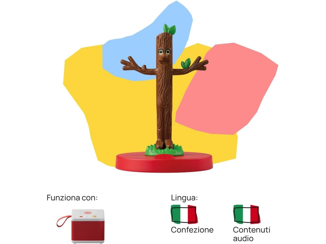 Personaggio Sonoro Bastoncino Storie e fiabe sonore per Bambini e bambine 3-5 anni, Giocattolo con Contenuto Educativo, Versione Italiana | FABA