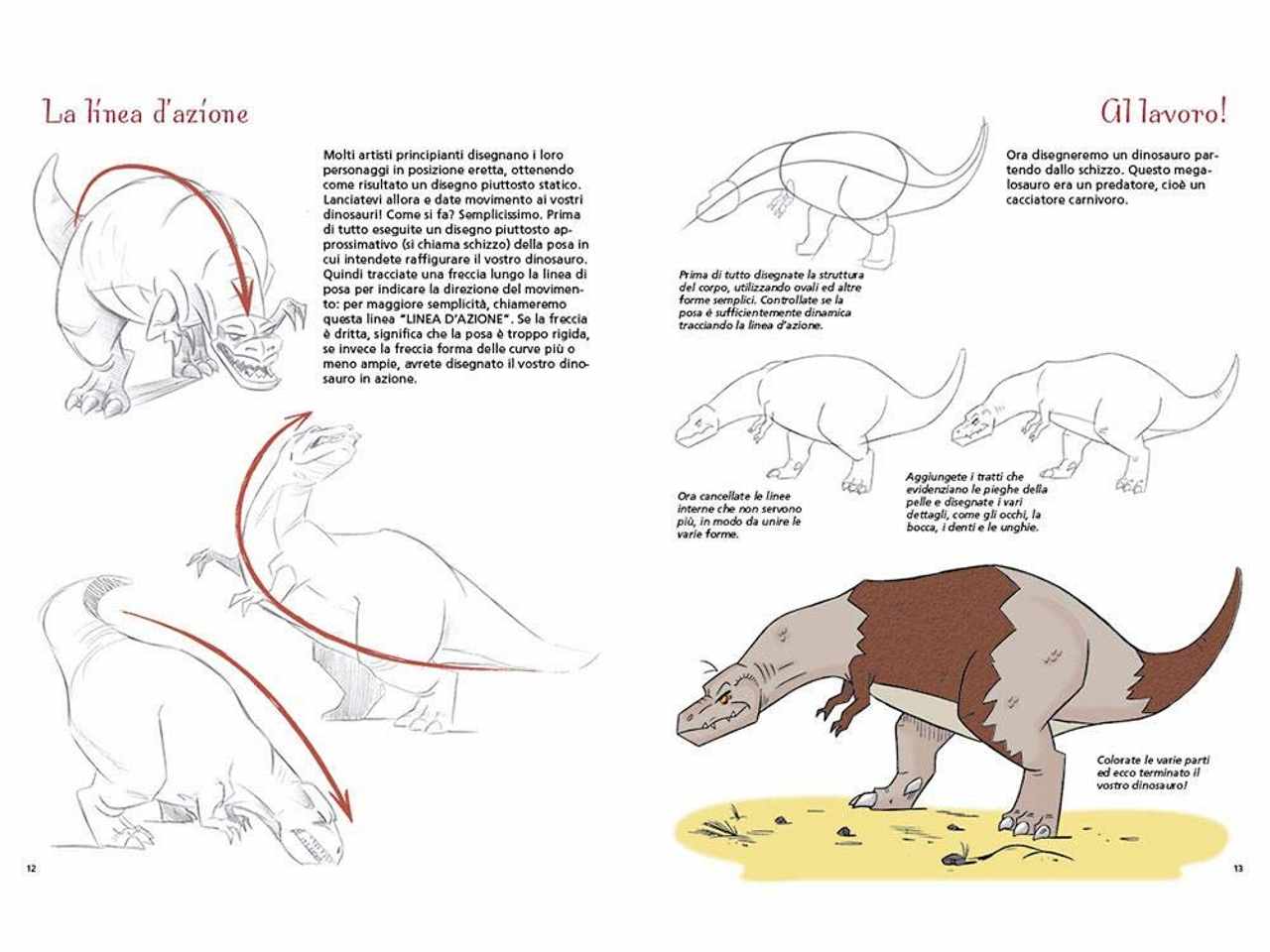 Libro disegnare dinosauri