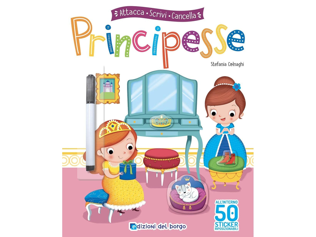 Libro edizioni del borgo attacca scrivi cancella principesse