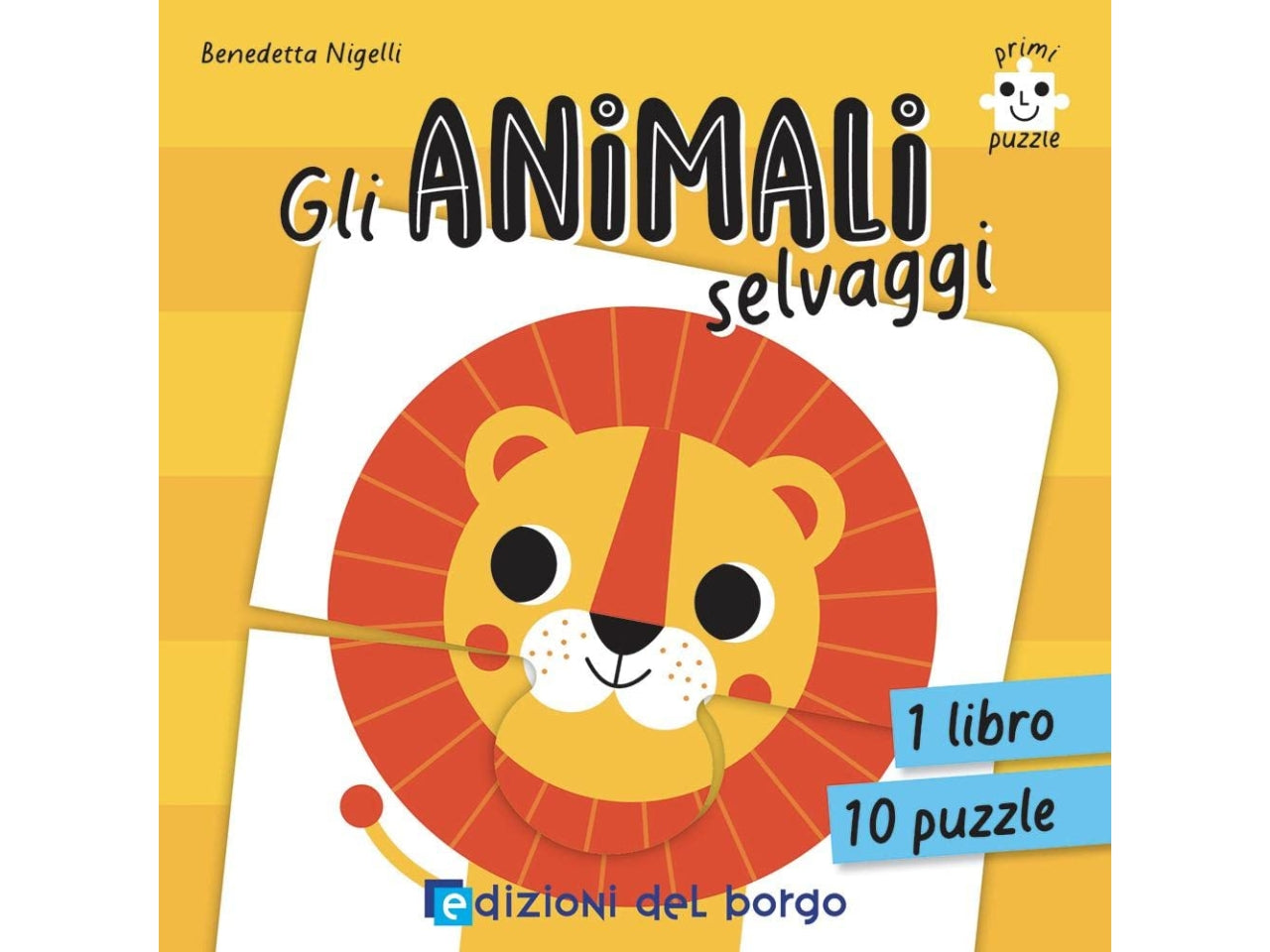 Libro edizioni del borgo primi puzzle gli animali selvaggi