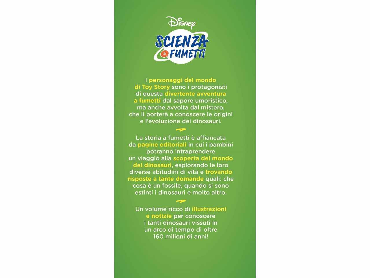 Libro nel mondo dei dinosauri scienza a fumett