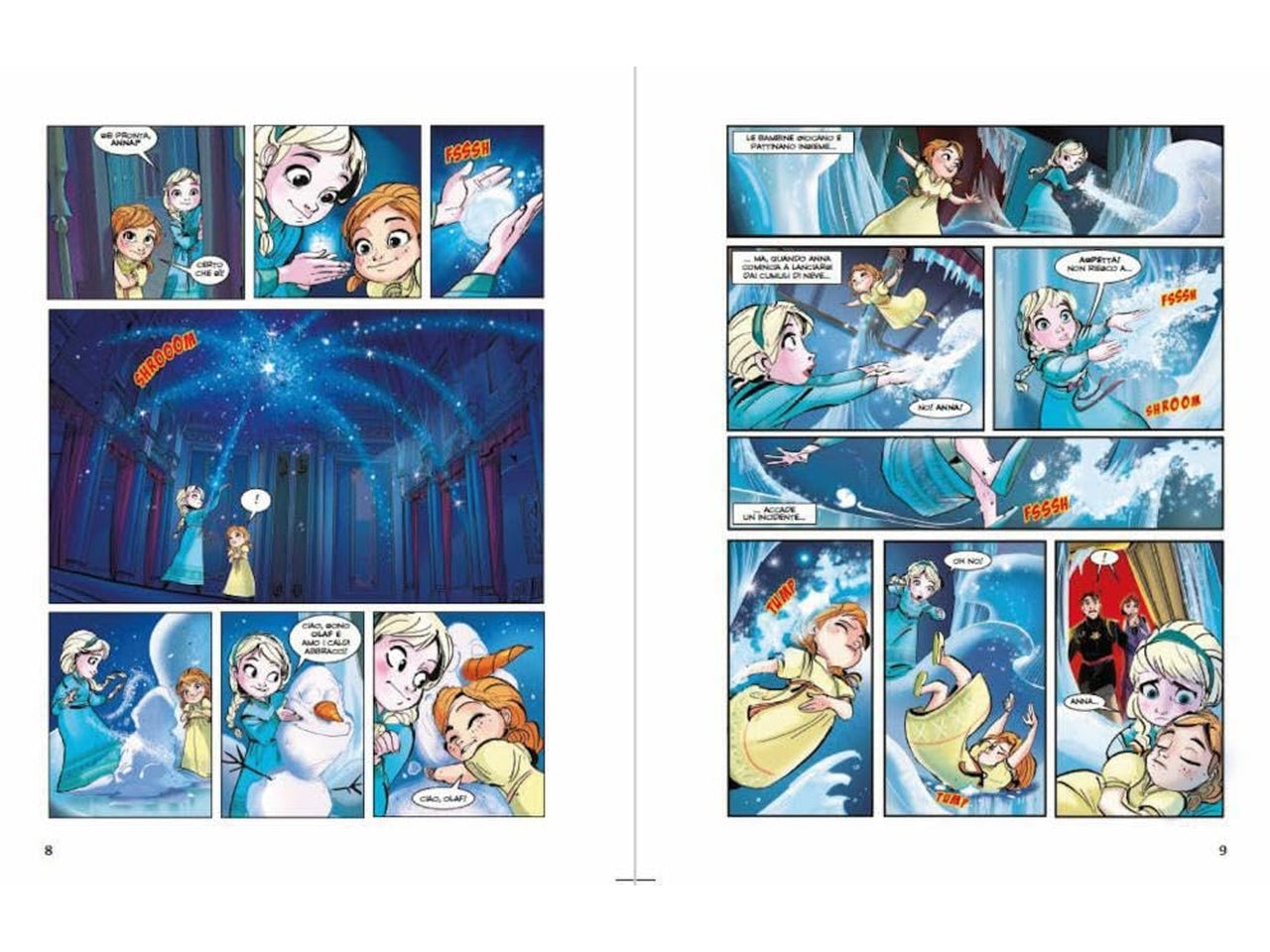 Libro walt disney graphic novel d100 frozen storia a fumetti d100