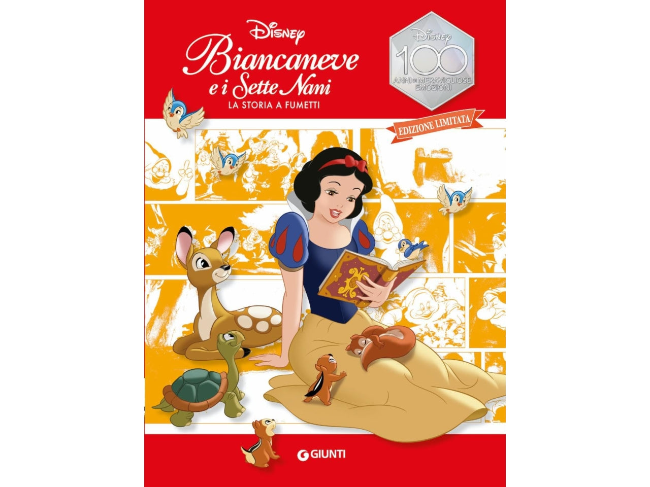 Libro walt disney graphic novel d100 biancaneve storia a fumetti d100